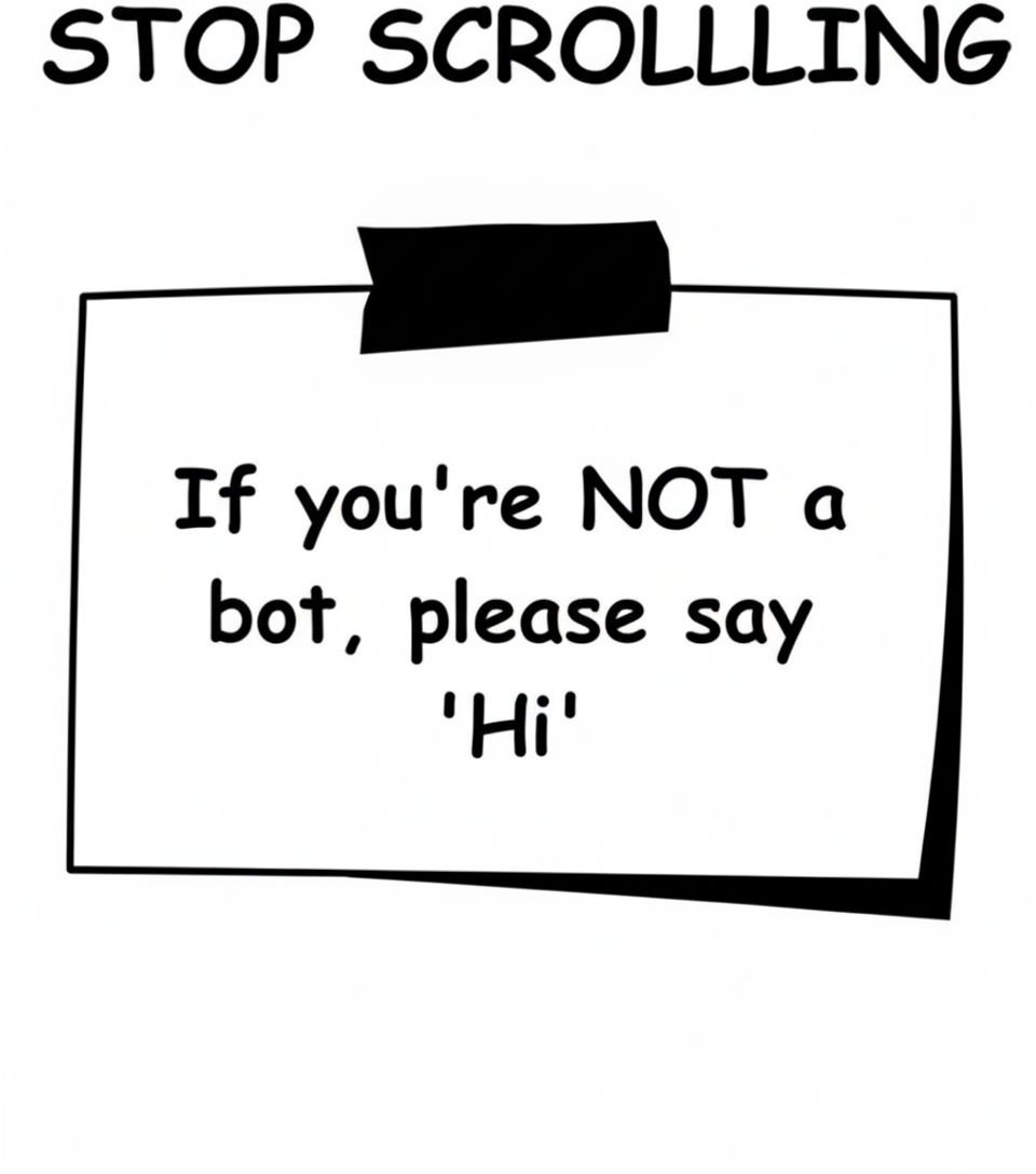 Remi_Rants's tweet photo. If you paused long enough to read this… you’re already winning 😌
Say hi and claim your human badge 👋

#StopScrolling #SayHi #HelloTwitter #HumanCheck #TwitterFam #BeReal #OnlineVibes #JustForFun https://t.co/jEpqa2c0Pr