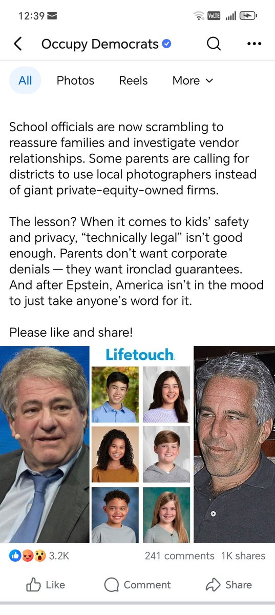 MarilynRautenb1's tweet photo. #TrumpEpsteinFiles
#TrumpEpsteinPedoFiles
#TrumpEpsteinCOVERUP
Republicans are the problem.
Republicans protect pedophiles.
#LeonBlack
#Lifetouch
How awful to think that this depraved monster has a database of all the children he photographed over the years https://t.co/Fk9aVxRsVl