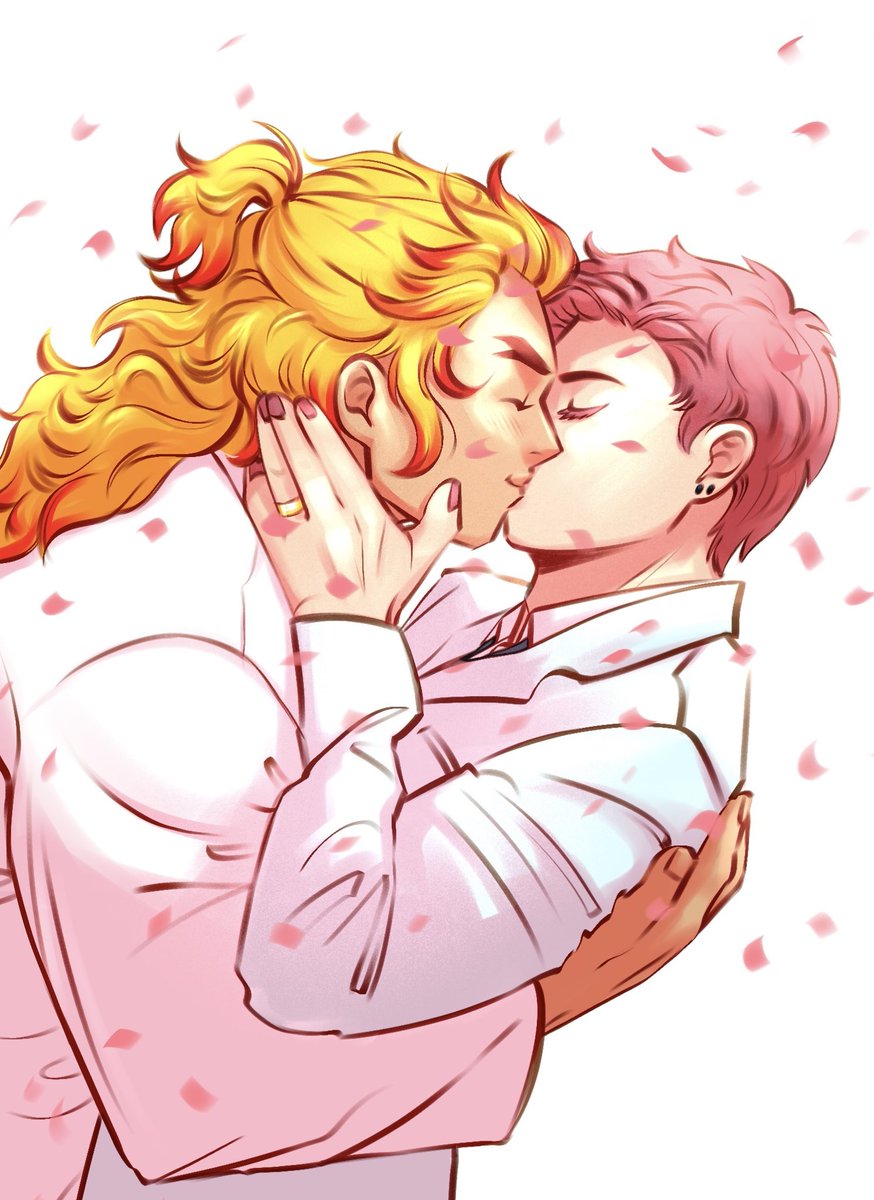 rtistnic's tweet image. 🎶They say, you know when you know
So let’s face it, you had me at hello🎶💍
❄️🔥
#kny #DemonSlayer #akaren #renkaza #kyojuro #rengoku #akaza
renkaza wedding for Valentine’s Day also yaaaaayyy new style HEHE