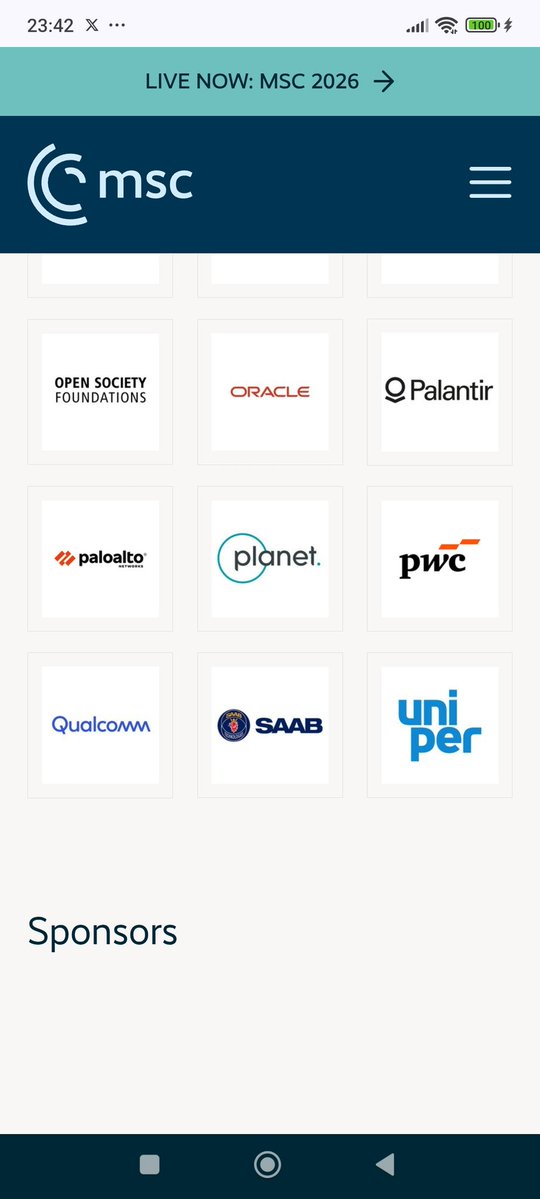 AgainstHate2024's tweet image. Noch Fragen? Einer der Sponsoren der Münchner Sicherheitskonferenz ist, Trommelwirbel... 

Palantir. 

Aber auch die Liste aller "Übrigen" ist mehr als interessant.

Es ist für mich eine reine Lobbyveranstaltung, was dies mit Sicherheit zu tun hat? 🤷‍♂️

securityconference.org/ueber-uns/part…