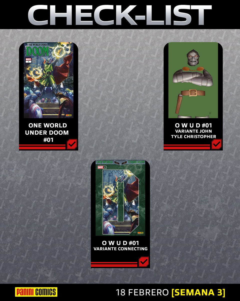 Aquí el check-list de la tercer semana de febrero.