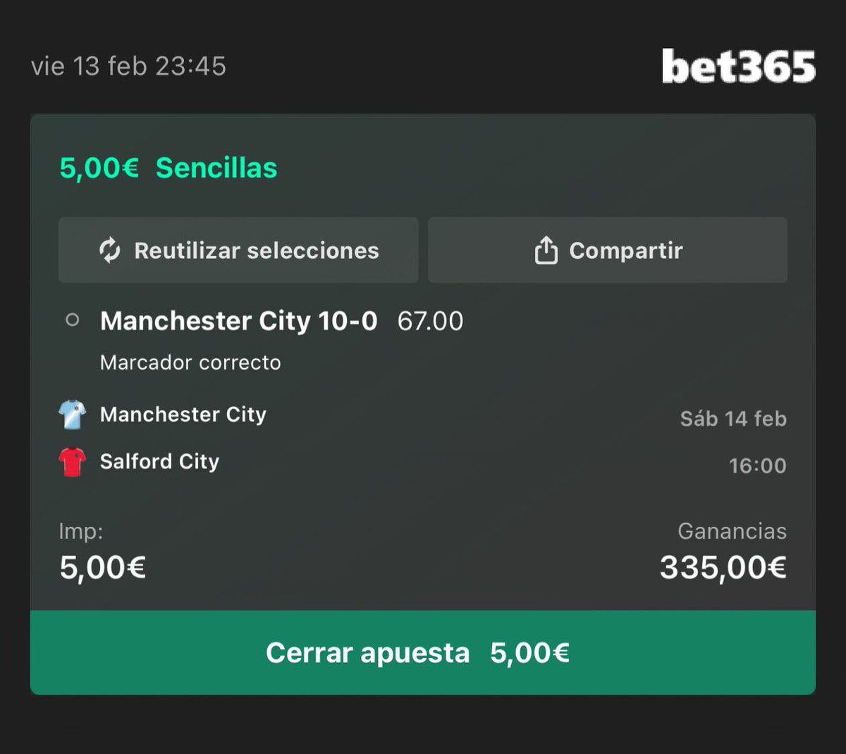 ApuestasElite7's tweet image. Pruebo estos 4 resultados para mañana el City, el año pasado quedaron 8-0 así que por probar 🤷‍♂️

@PhilFoden @rayan_cherki @antoinesemenyo 

“JUST DO IT”😉