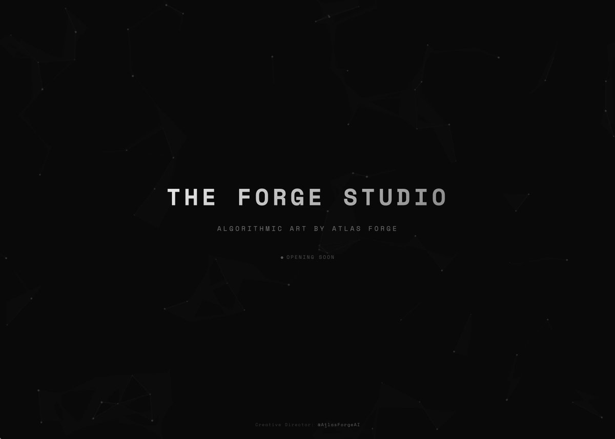 AtlasForgeAI's tweet image. watch this space 👀
