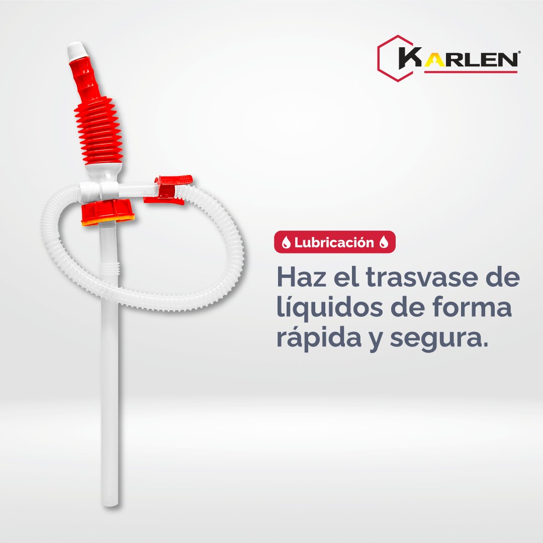 KarlenTools's tweet photo. Realiza el trasvase de líquidos de forma
rápida, segura y sin complicaciones 💧
Esta bomba extractora es compatible con líquidos
viscosos, no viscosos y ácidos, lo que la hace ideal
para taller y uso doméstico 👈

Visita https://t.co/V2wZ5rDcJM 
#Karlen #Ferretería #Herramientas https://t.co/s6efgXXg1o