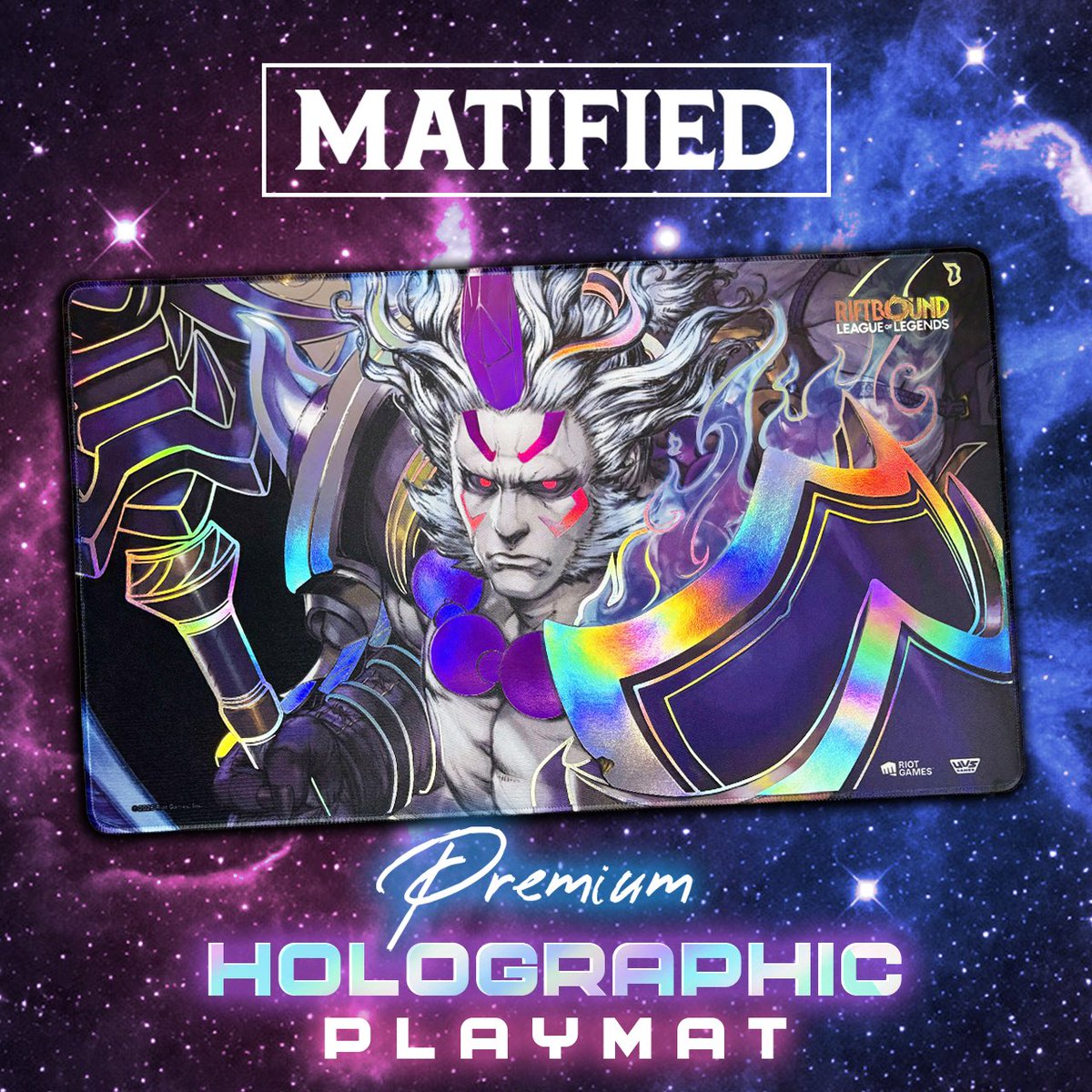 🚨!! Winners Choice Giveaway !!🚨

Happy Spiritforged day! We would like to giveaway an official Riftbound playmat that was customized and foiled out by us. Winner will be able to choose one playmat from the 4 designs below. All you have to do is:

1. Follow us
2. Repost
3. Like