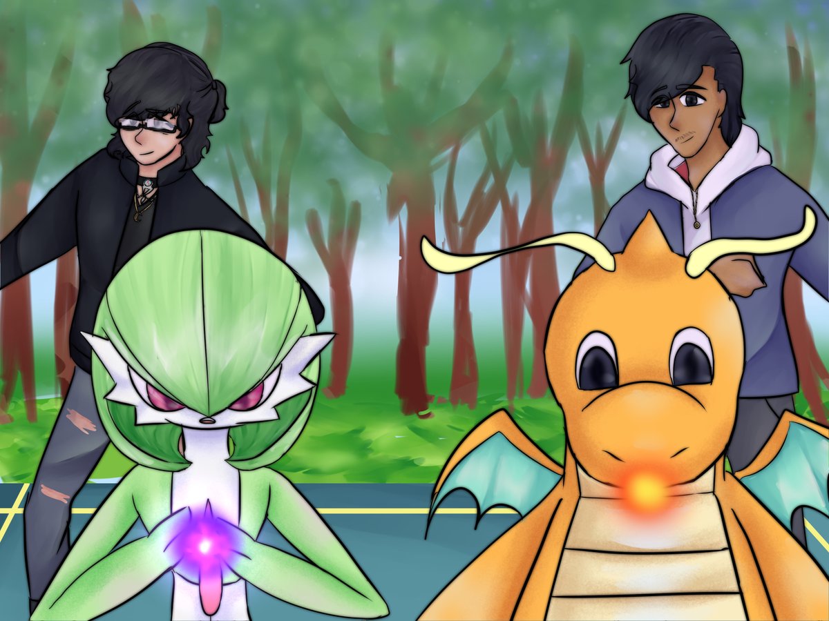 Un regalito que hice para mi presioso novio <a href="/MatSinDobleT/">Mat libre de doble t</a> de el y yo con nuestros pokes fav 
#Pokemon #PokemonZA #ポケモンZA #fypシviral