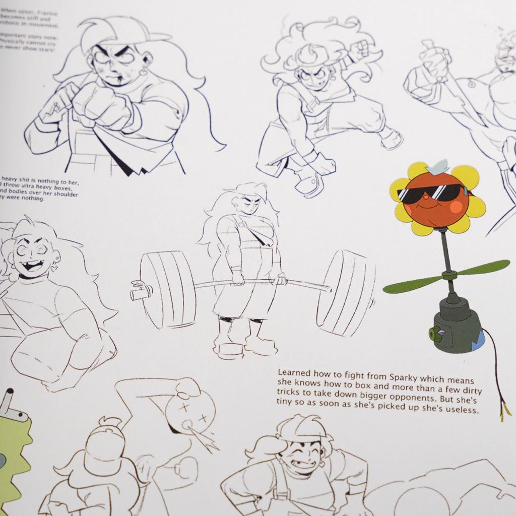 Some of the preview pages from the art book
#KnightsofGuinevere