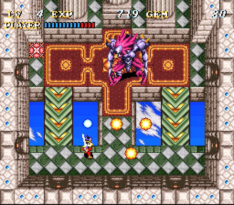 sakayu_sfc's tweet image. 34th anniversary of "Soul Blazer"!🌷
#ソウルブレイダー は1992/1/31に発売されました❇️

剣を振るってモンスターを倒す。やることはとても単純ですが、魂を解放することで街が復興したり動植物の気持ちを聞けたりする。達成感の与え方が上手な作品です💞
#supernintendo