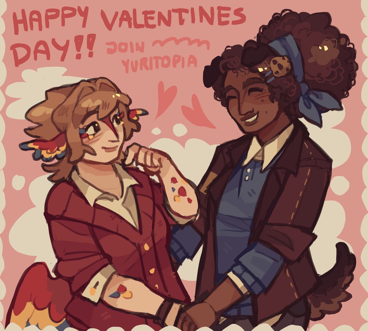 Happy biggriyuri valentines!! everyone should totally join yuritwopia for valentines! we celebrate yuri every day discord.gg/QfKwvUzS
#biggri #trafficshipping