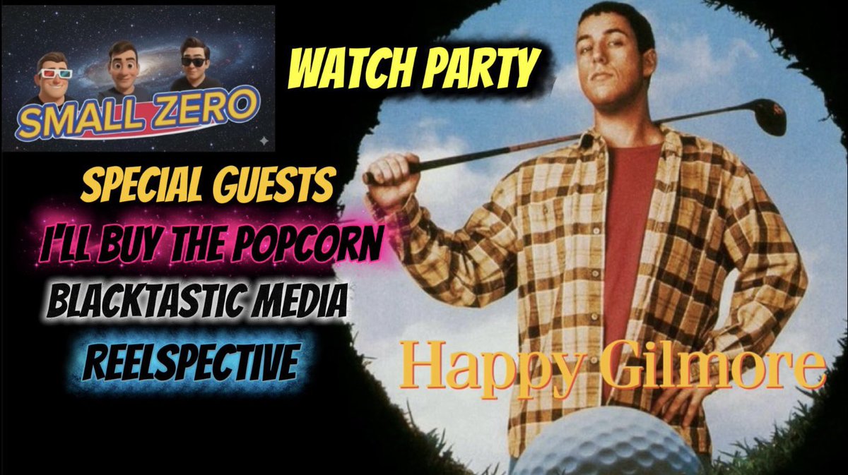 Join us for the live watch party tonight at 8:30pm EST. We will be watching Happy Gilmore (1996)

<a href="/RyanCam20/">Ryan Cam 2026</a> <a href="/3DMovieCinema/">3D Movie Cinema</a> <a href="/JustRyanAgain/">Ryan 🎞️🎥</a> 

youtube.com/live/9xVxQgJsX…