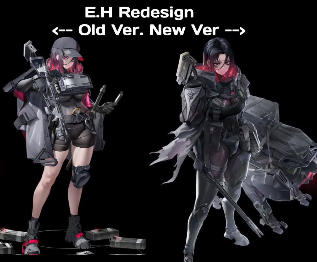 that's what i'm saying if the new design was her human  body and old her design was her nikke body i would've have no problemes