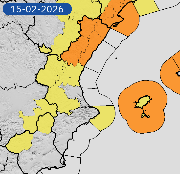14/02 00:06 AVISOS HOY Y MAÑANA | Comunitat Valenciana: vientos y costeros. Nivel máximo de aviso: rojo.
Actualizaciones en aemet.es/es/eltiempo/pr…