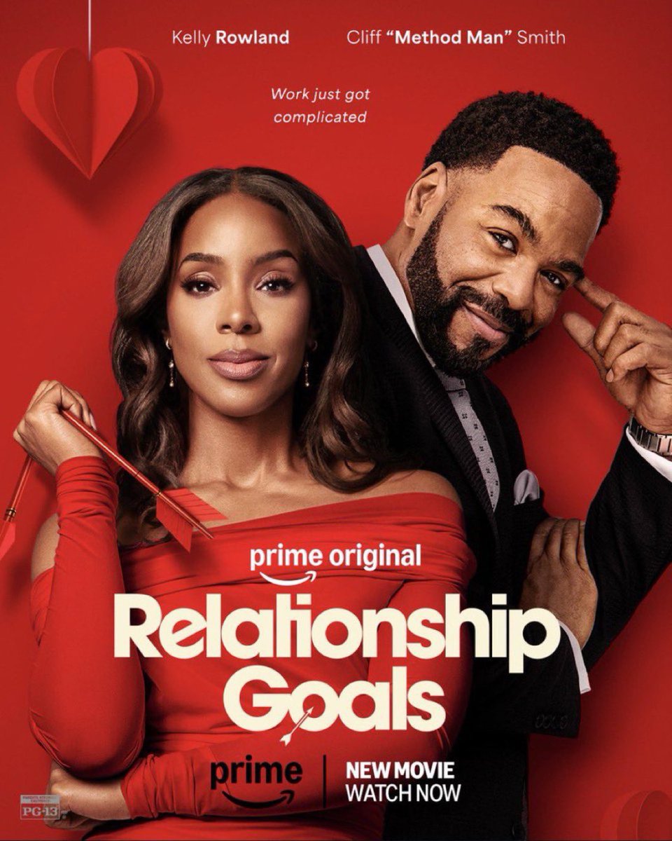 Just in time for #ValentinesDay 

‘Relationship Goals’ starring <a href="/KELLYROWLAND/">KELENDRIA ROWLAND</a> &amp; Cliff “<a href="/methodman/">methodman</a>” Smith, is now streaming on <a href="/PrimeVideo/">Prime Video</a> 💕