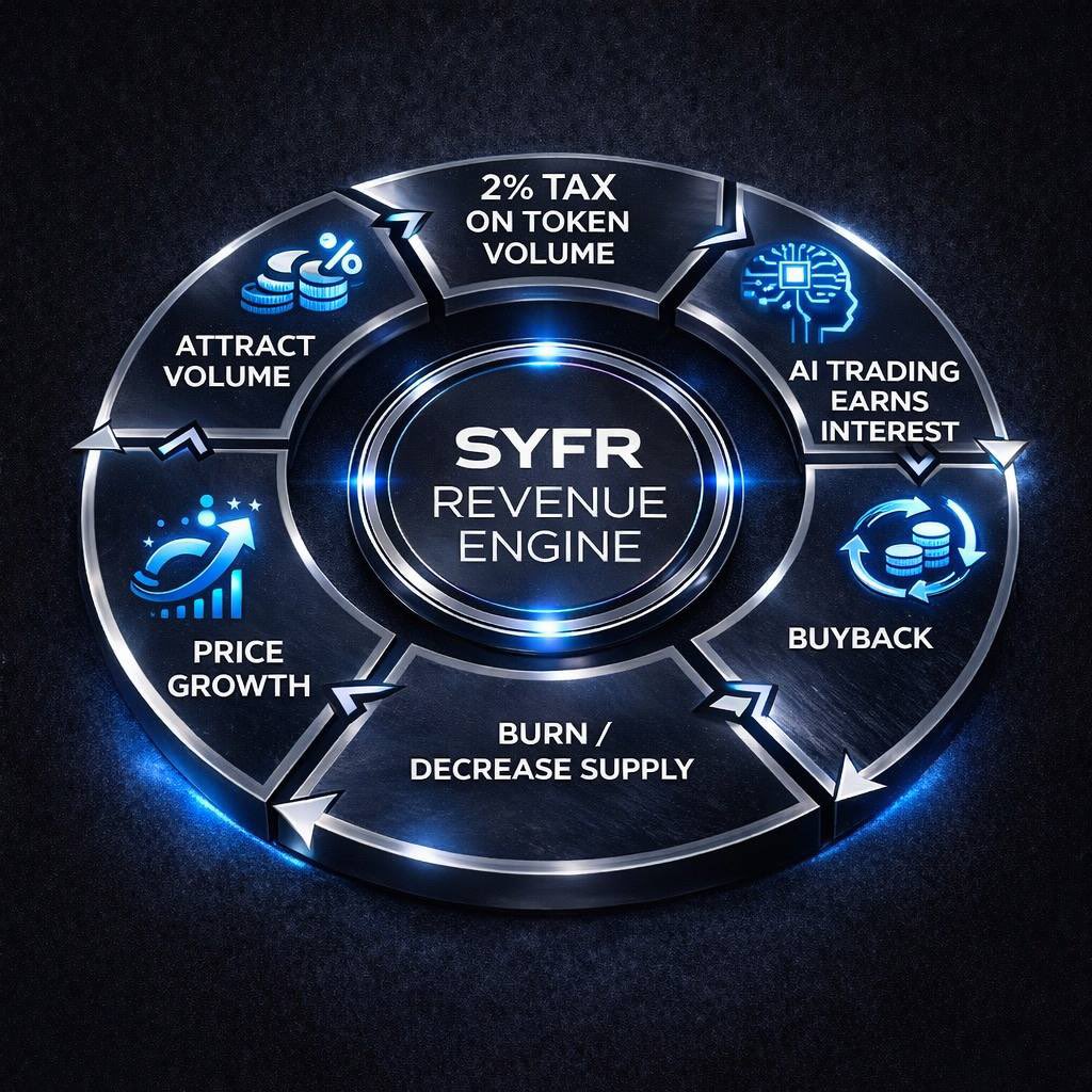 SYFR_ai's tweet image. $SYFR is a one-of-one flywheel.

A deflationary system like this doesn’t just survive volatility it thrives in it.

Designed to create sustained pressure, sustained value, and sustained growth.

This isn’t hype.

It’s structure and the structure benefits everyone.
