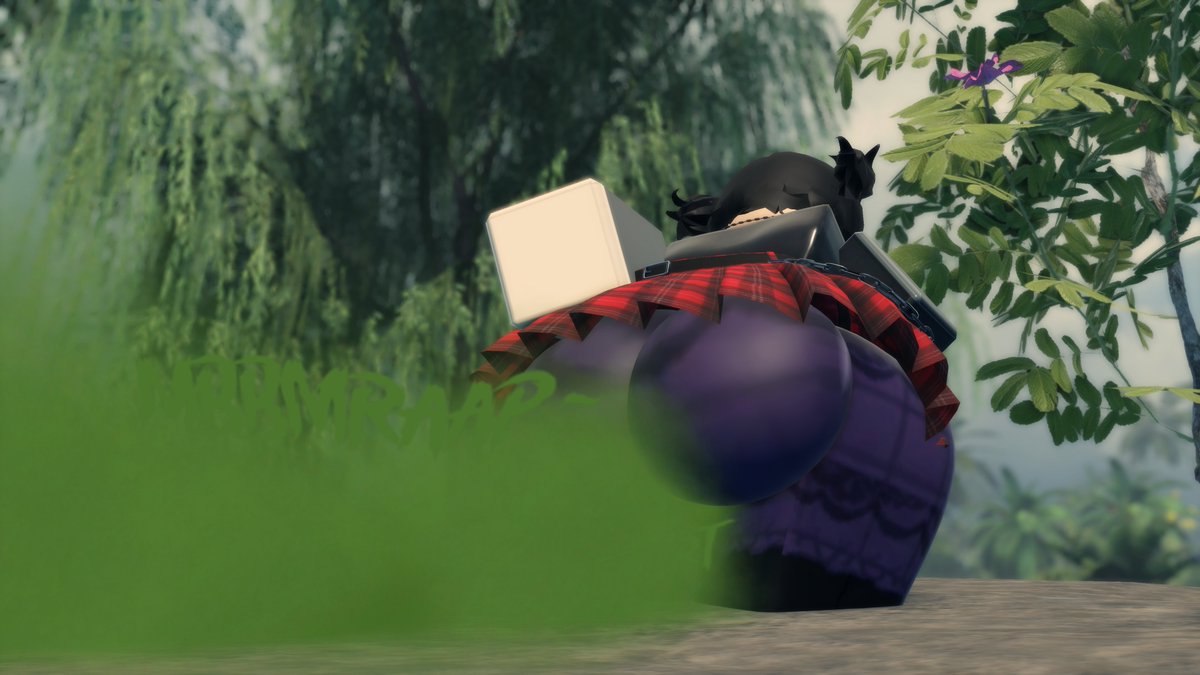 bloxgyat's tweet photo. Goth Mikasa and her Stomach Problems... [FART] https://t.co/4seBZ0Re8b