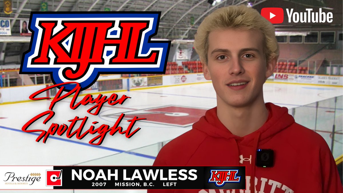 The Prestige Hotels and Resorts Player Spotlight … Noah Lawless … in his first season of Junior hockey … is a scoring threat every time he steps onto the ice … He leads the <a href="/KICentennials/">Merritt Centennials</a>  in scoring and is tied for first among #KIJHL Rookies..
youtube.com/watch?v=QaUYMW…