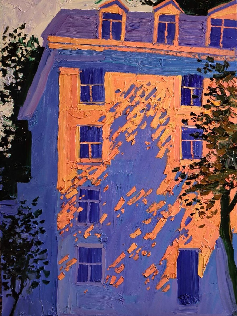 artenpedia's tweet image. Sergiu Ciochină (Moldovan,b.2001)

Home is where your heart is

Oil on board