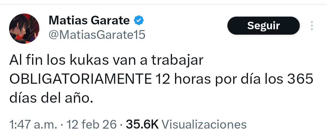 Ponete a laburar 12 horas por día los 365 días del año si querés comprarte una prótesis. Sorete.