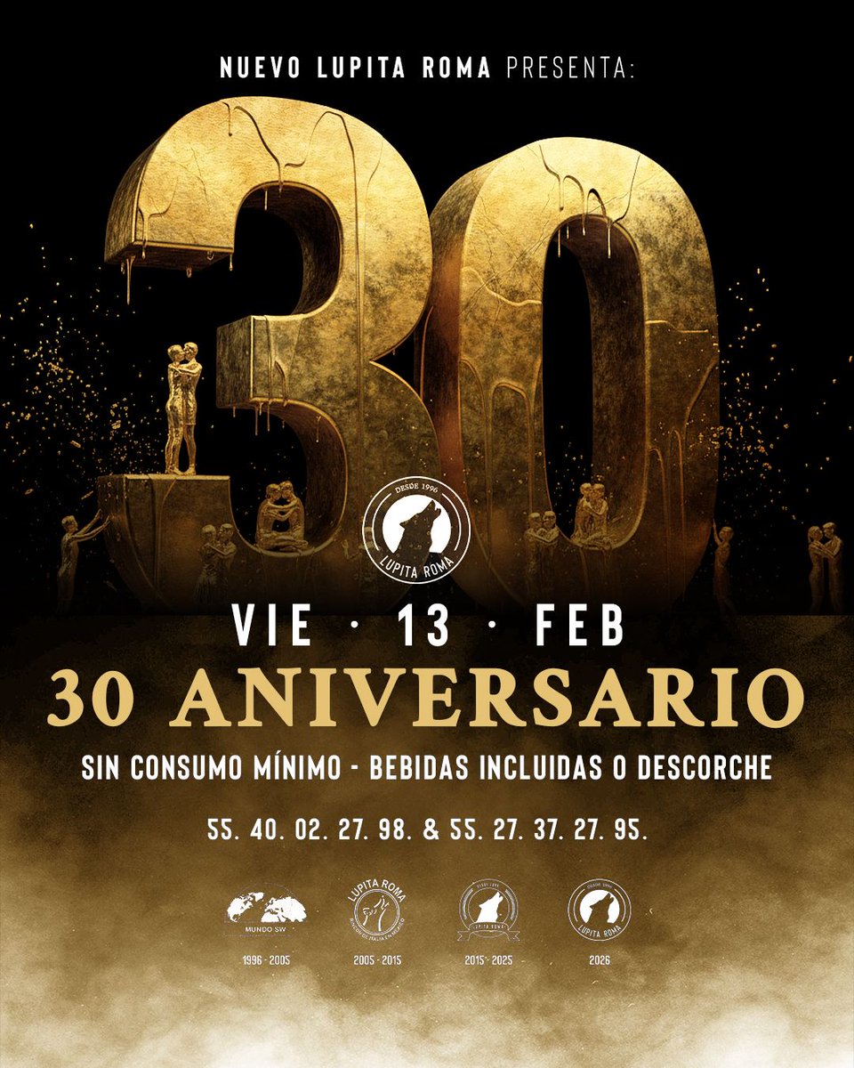 Ven a celebrar con nosotros 🥳, el  30 aniversario de #ClubLR y se parte de la historia del SW. 🔥

Queremos que seas parte de esta gran celebracion 😈 
Te esperamos en el #NuevoClubLR
#SwimpreJuntos

📲 5540022798