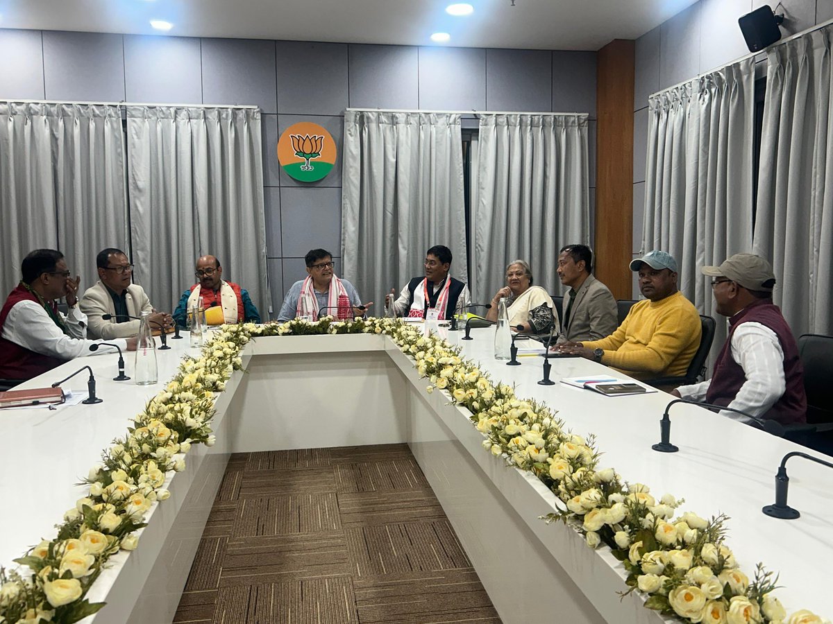 DrNumal's tweet image. Attended BJP election coordination meeting at Atal Bihari Vajpayee Bhawan in the presence of Shri Harish Dwivedi Ji, Shri Bijayant Jay Panda Ji and Shri Pradan Baruah Ji.
Focused discussions on booth level preparedness and organisational strengthening.

#BJP #Assam #Organisation