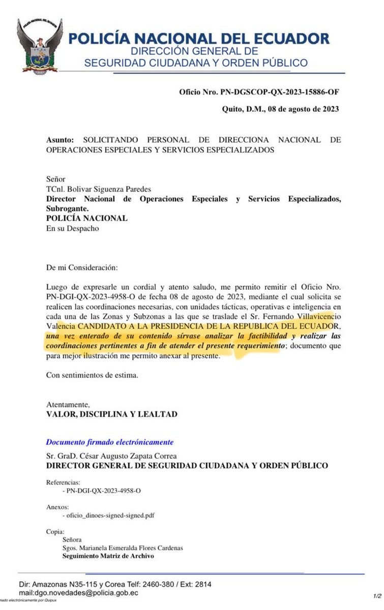 <a href="/MoniVelasquezV/">Mónica Velásquez</a> <a href="/PoliciaEcuador/">Policía Ecuador</a> cuidado cuando con la seguridad de este detenido ya asesinaron a +Ruben Cherrs en la casa pagada por BG y luego a +Fernando Villavicencio y <a href="/AnderssonBoscan/">Andersson Boscán</a> con refugio todos los caminos conducen al padrino las madrinas y los compadres.👇🏼
vt.tiktok.com/ZSm6NHa8p/