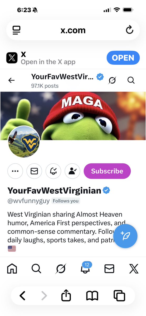 Here’s a great West Virginian friend of mine, check him out! <a href="/wvfunnyguy/">YourFavWestVirginian</a>