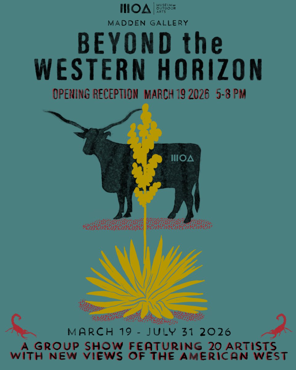 OutdoorArts's tweet photo. Save the Date!
Join us at Madden Gallery on March 19th for the opening reception of "Beyond the Western Horizon".
Western cocktail attire encouraged.
Reserve your tickets at https://t.co/hZtzjnj5LZ

#WesternArt #ColoradoArt #GreenwoodVillageCO #DenverArt https://t.co/qKYrCexam8
