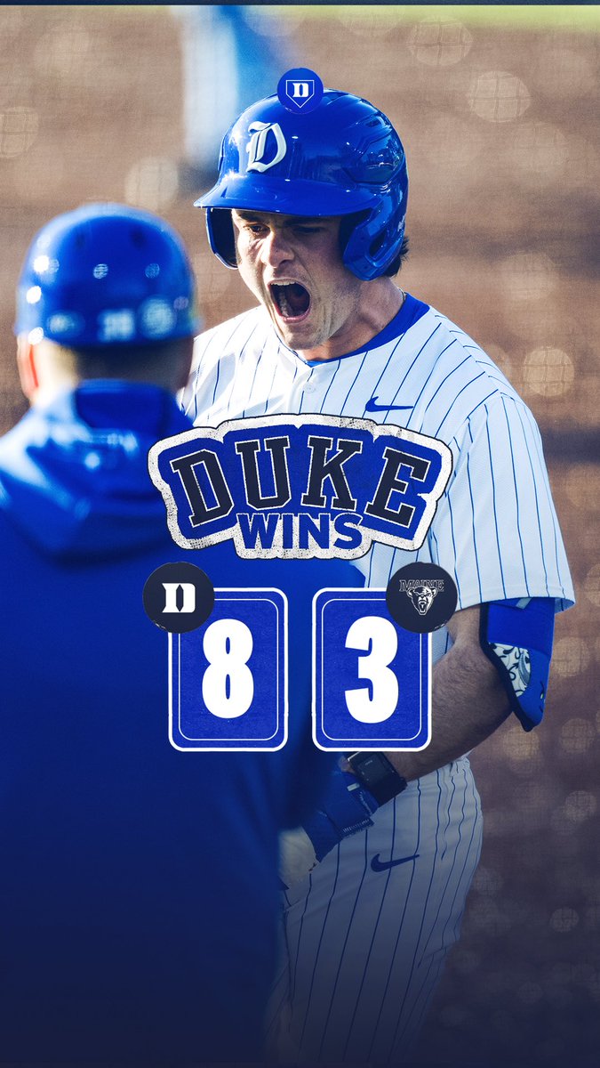 DukeBASE's tweet photo. Win #1 😎 https://t.co/UUkP1C6xOX