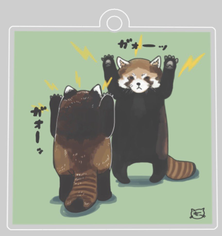 試作のレッサーパンダくんが小さすぎて(5cm×5cm)顔が潰れてしまい