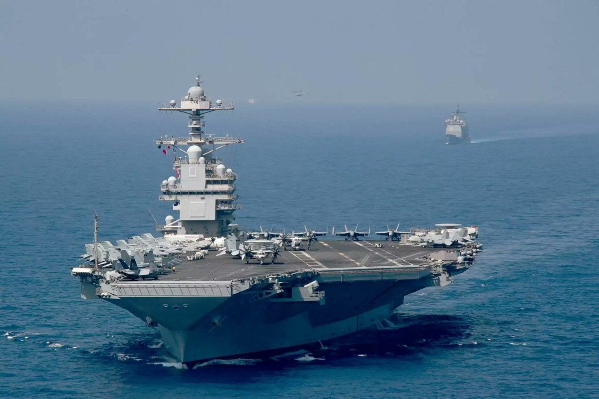 [🇺🇸 USA | 🇮🇷 IRAN]
🔸 The world’s largest aircraft carrier, the USS Gerald R. Ford, is set to leave the Caribbean to join the USS Abraham Lincoln, currently positioned near Iran, according to ABC.
#USNavy #Iran #BreakingNews #MiddleEastern