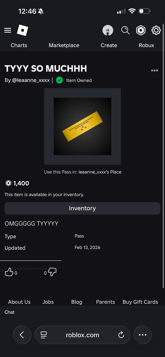 rhtrxdess's tweet photo. here’s the gamepass I bought https://t.co/z2LfTG8gLK