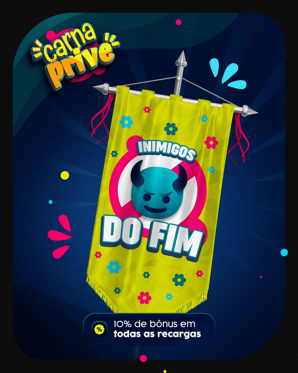 A folia tá boa demais pra acabar agora… 😌
Se você também é do bloco dos inimigos do fim, corre pro Prive, ainda tem muita diversão e 10% de bônus nas recargas pra fazer valer cada minuto. 🔥