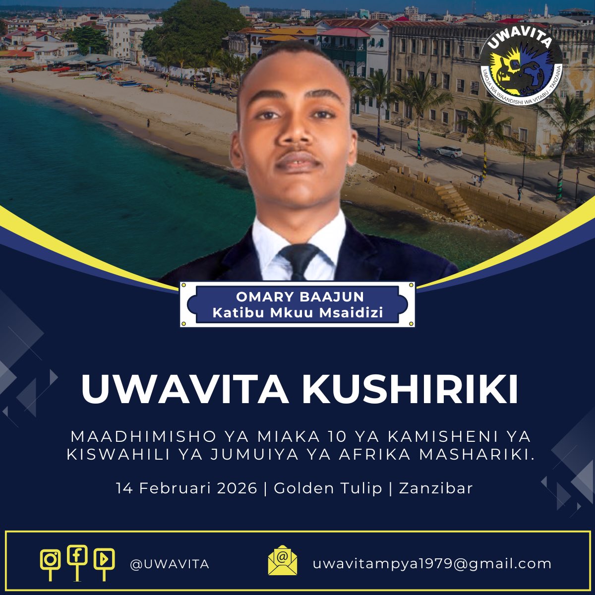 UWAVITA's tweet photo. Umoja wa Waandishi wa Vitabu Tanzania (UWAVITA) tutakuwepo! Pamoja kusherehekea maadhimisho ya miaka 10 ya KAKAMA @Eakc_kiswahili https://t.co/1H7LjozlOs
