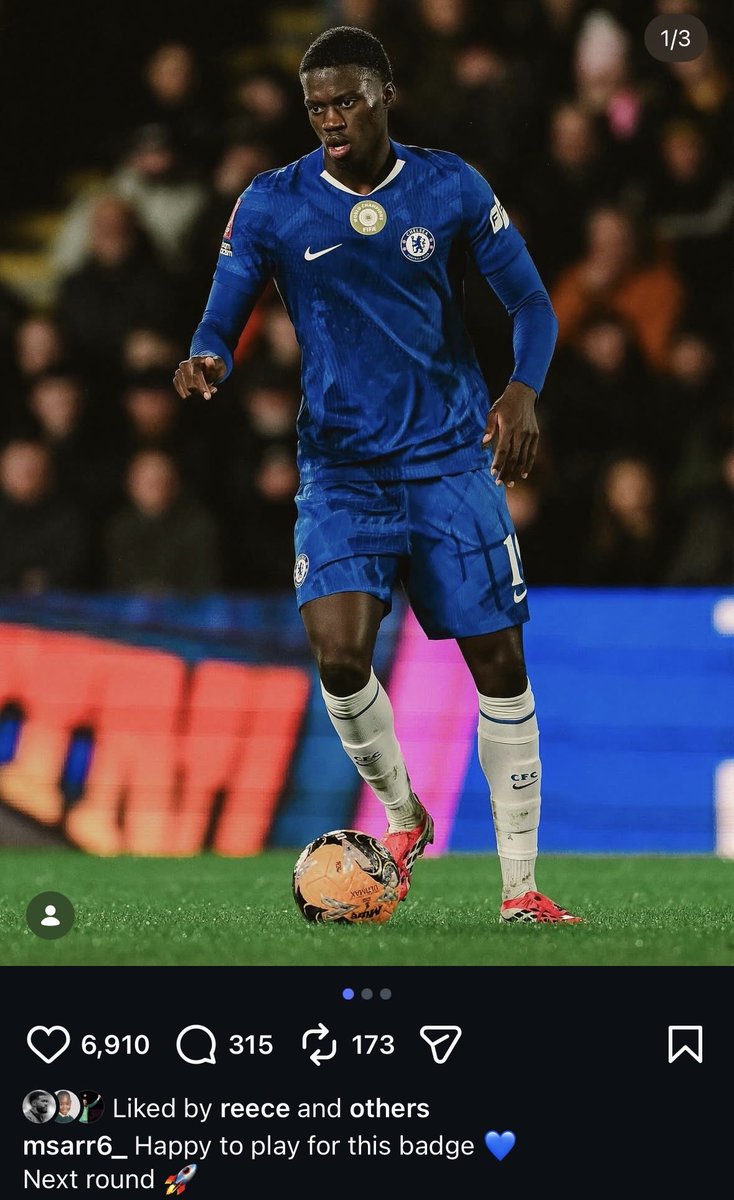 🚨Sarr on Instagram: “Happy to play for this badge”