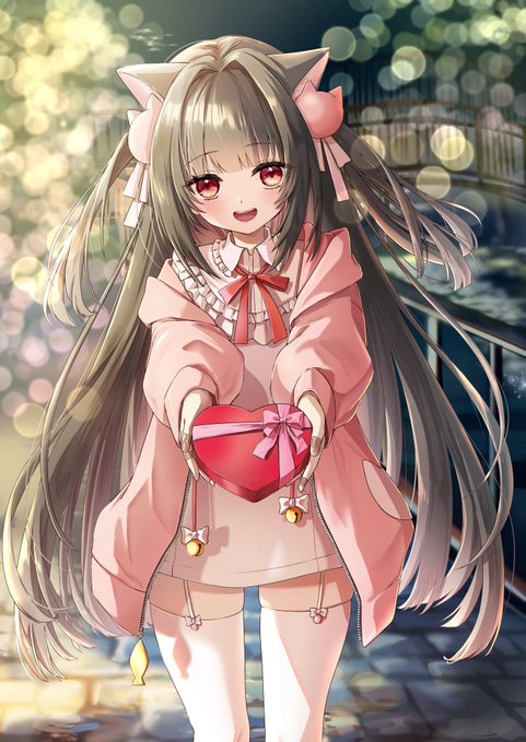 今日、チョコないと思ったでしょ💕
大好きだよ?🐱❤️
#バレンタインデー 