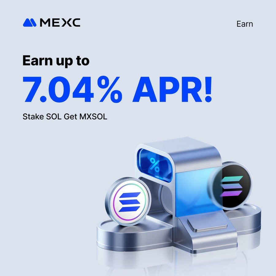 MEXC's tweet photo. Why choose between earning and trading?
1๏ธโฃ Stake $SOL
2๏ธโฃ Earn up to 7.04% APR
3๏ธโฃ Trade $MXSOL anytime on Spot
Your SOL, working smarter.
๐ Get started: https://t.co/EC6zVRhCz3 https://t.co/KDBo9HqZiK