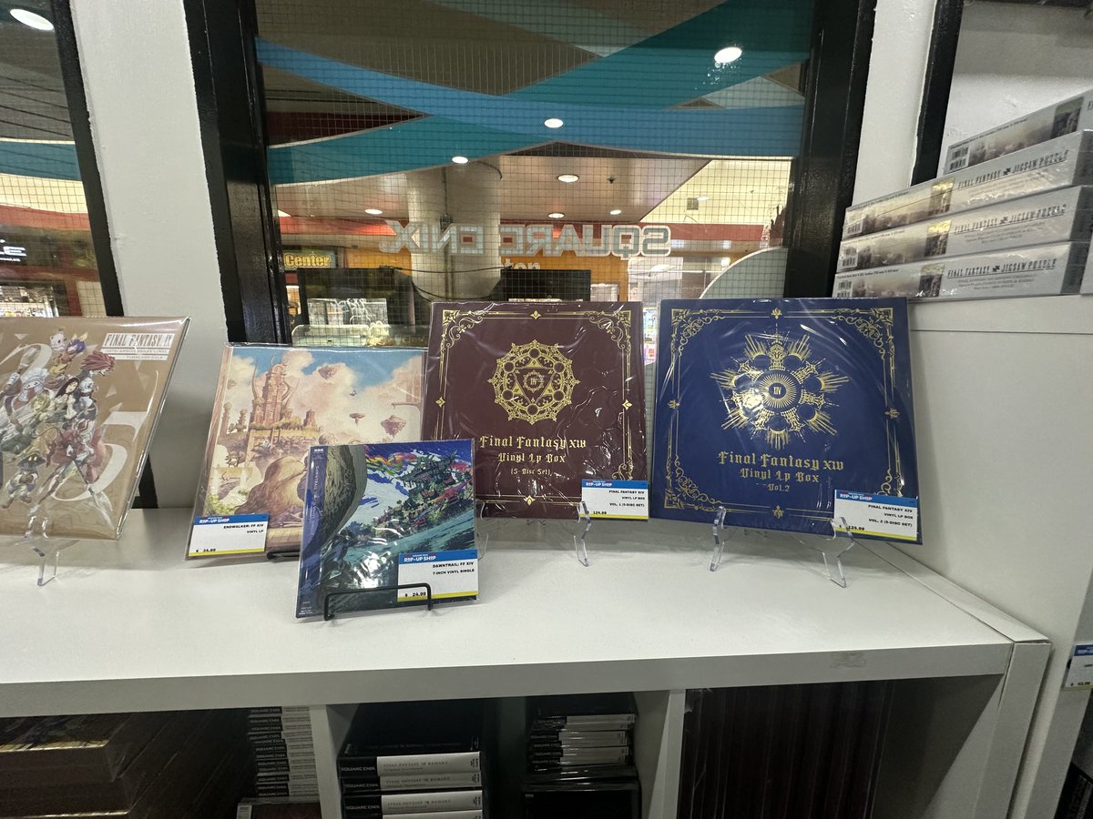 Square Enix Popup in LA, they have everything Final Fantasy you could want and more