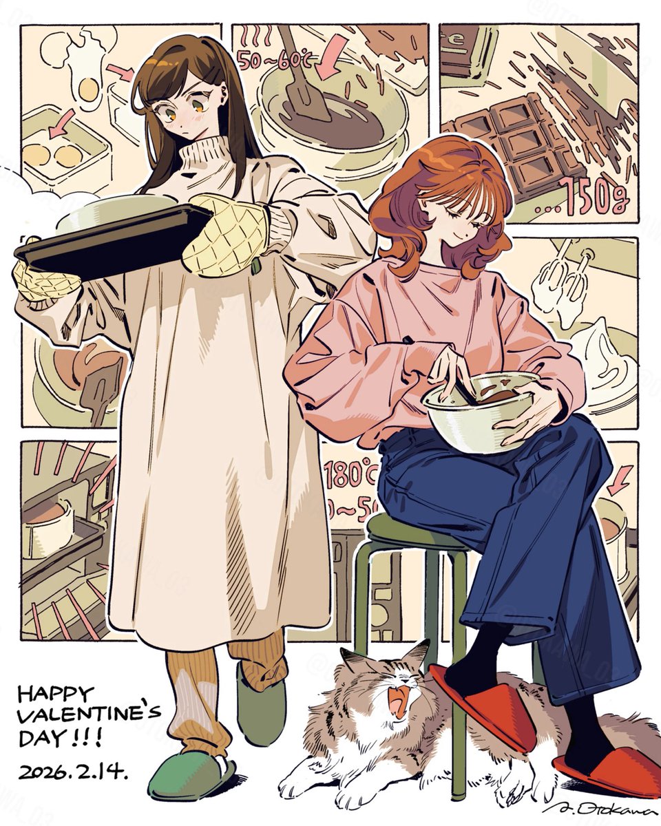 💝
#ValentinesDay 
#黒根さんはニャーと鳴かない