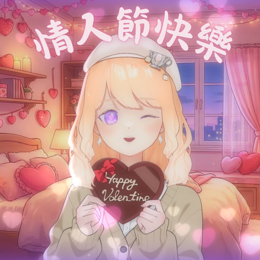 Happy Valentine's Day💝
節日快樂！晚上記得來聽歌唷😉