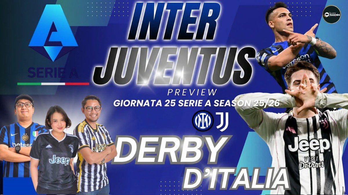 PREVIEW Inter vs Juventus feat bintang tamu spesial Interisti lejen <a href="/cekinggita/">Anggara Gita</a> di <a href="/JuventiniSuara/">SUARA JUVENTINI</a> 

Gaskeuun. Prediksi berapa-berapa gaes??

👇👇👇
youtu.be/3njOADWHFNk?si…
