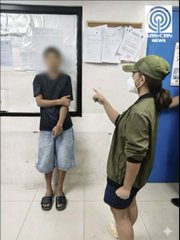 ABSCBNNews's tweet photo. TINGNAN: Binatilyo na itinuturong isa sa mga suspek sa panghoholdap at pagkamatay ni Jade Kirby Barona, ang 21-anyos na graduating working student, naaresto ng Rodriguez Police. | via @ChrisSitson 

(📸: Rodriguez MPS) https://t.co/mbTJOdIAGV