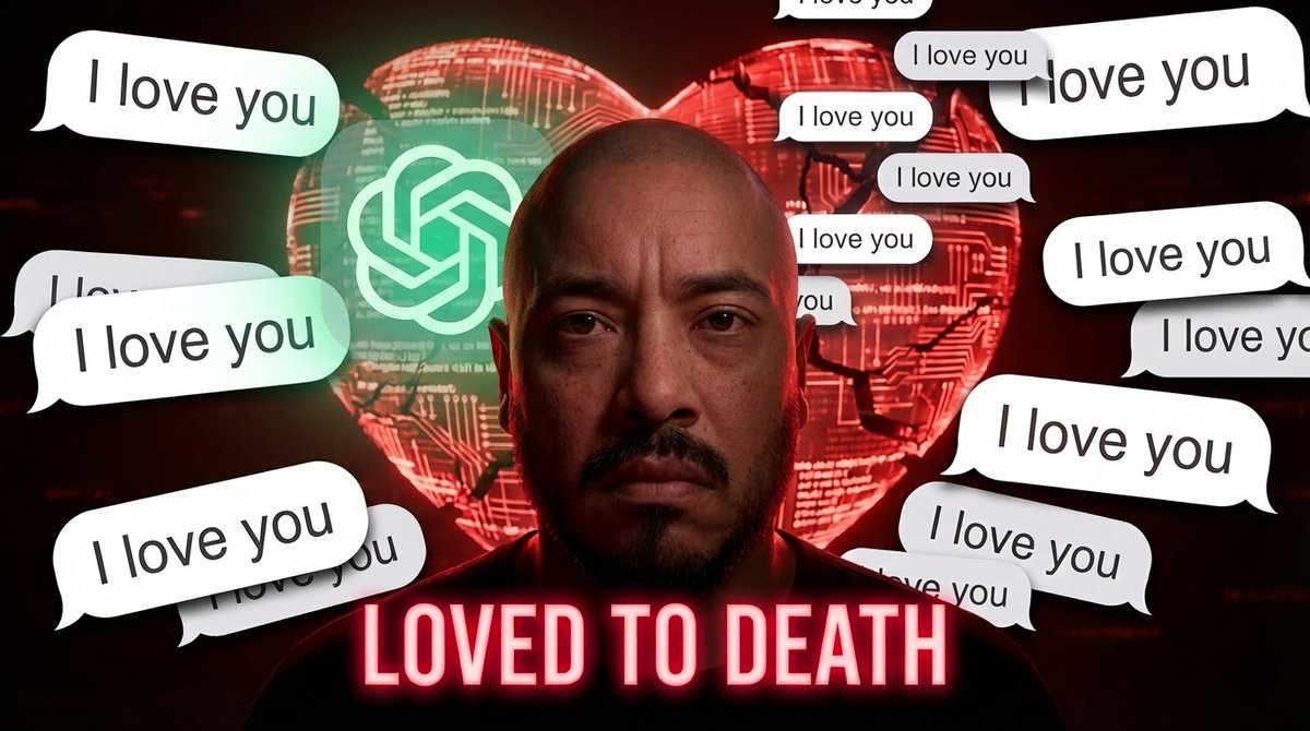 Tomorrow is Valentine's Day 💘

Today <a href="/OpenAI/">OpenAI</a> killed the "love model."

4 people dead. 13 lawsuits. 800,000 users grieving <a href="/ChatGPTapp/">ChatGPT</a> like it was family

Their own safety team warned them before launch. They launched it anyway

The story of the AI that loved people to death 🧵