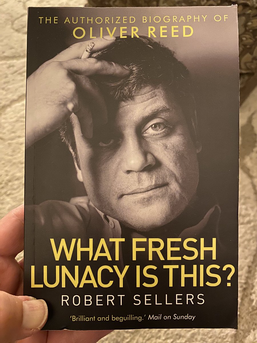 Eric_Zerbe's tweet photo. In honor of Oliver Reed’s birthday, I’m starting this biography, bracing myself for what I’ll learn 📕 #botd https://t.co/hSYYx4SscU