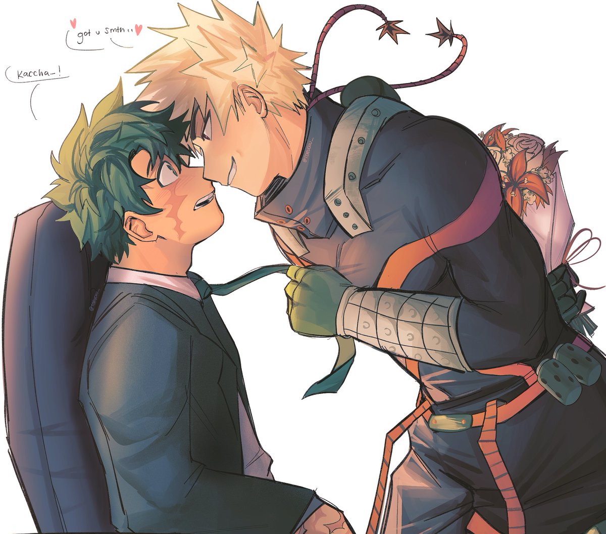 happy #bkdk valentines … bakugo makes a surprise visit 😋