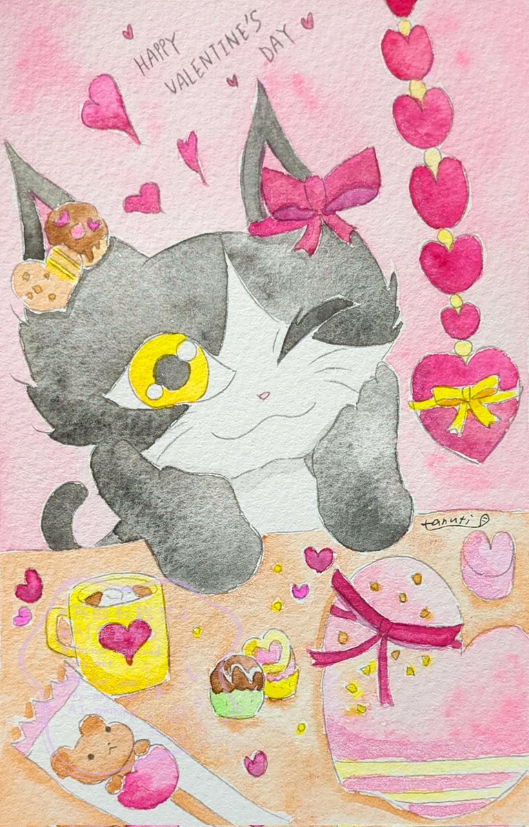 tanuti3's tweet photo. ハッピーバレンタイン❤

#猫のミルクとくるみ https://t.co/eUf0fwNWzb