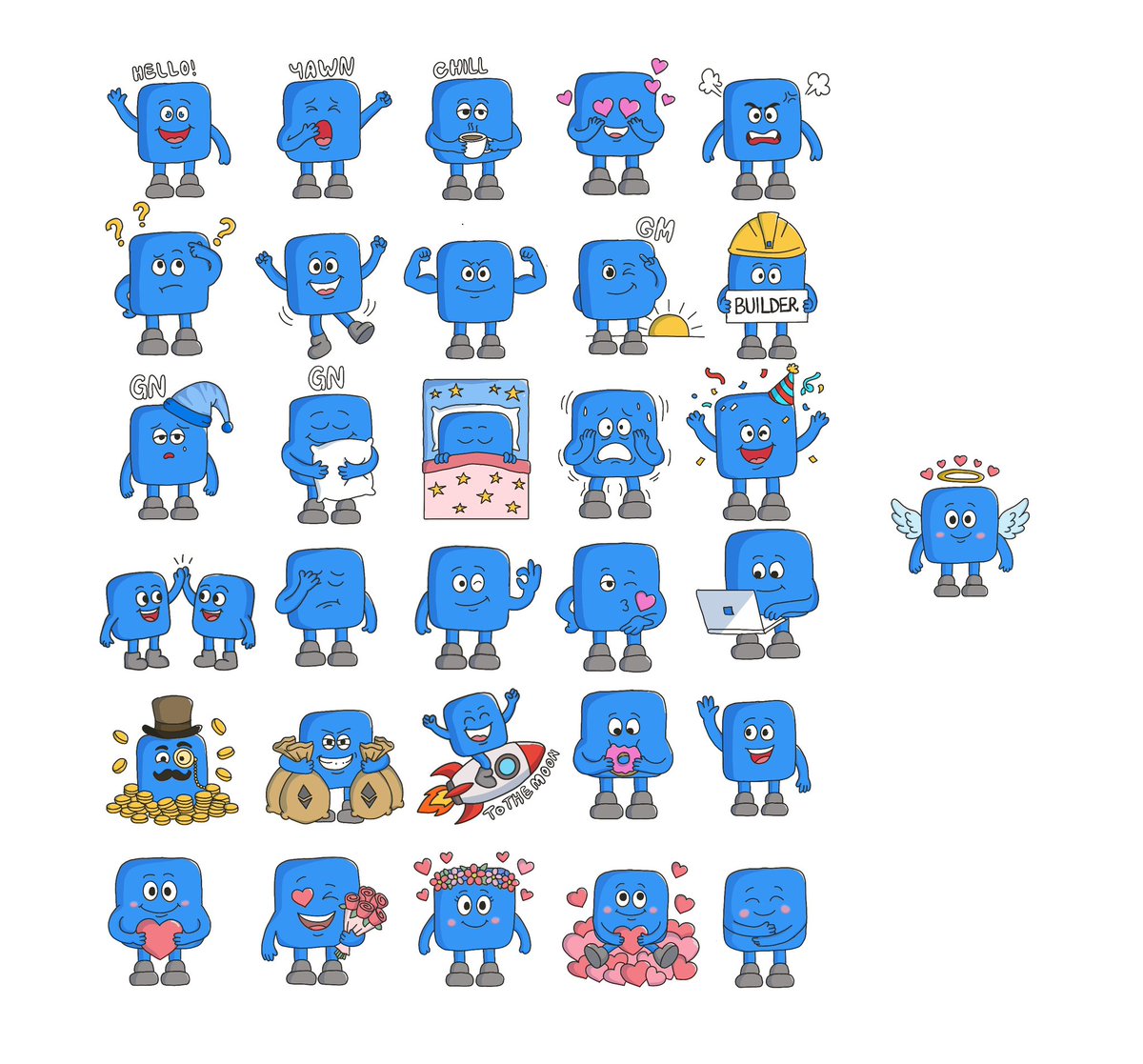 madebyshun's tweet image. Reminder: don’t forget our Blocky sticker pack is now live on Telegram

Just updated: 31/50 stickers are now live.

More coming soon 👀