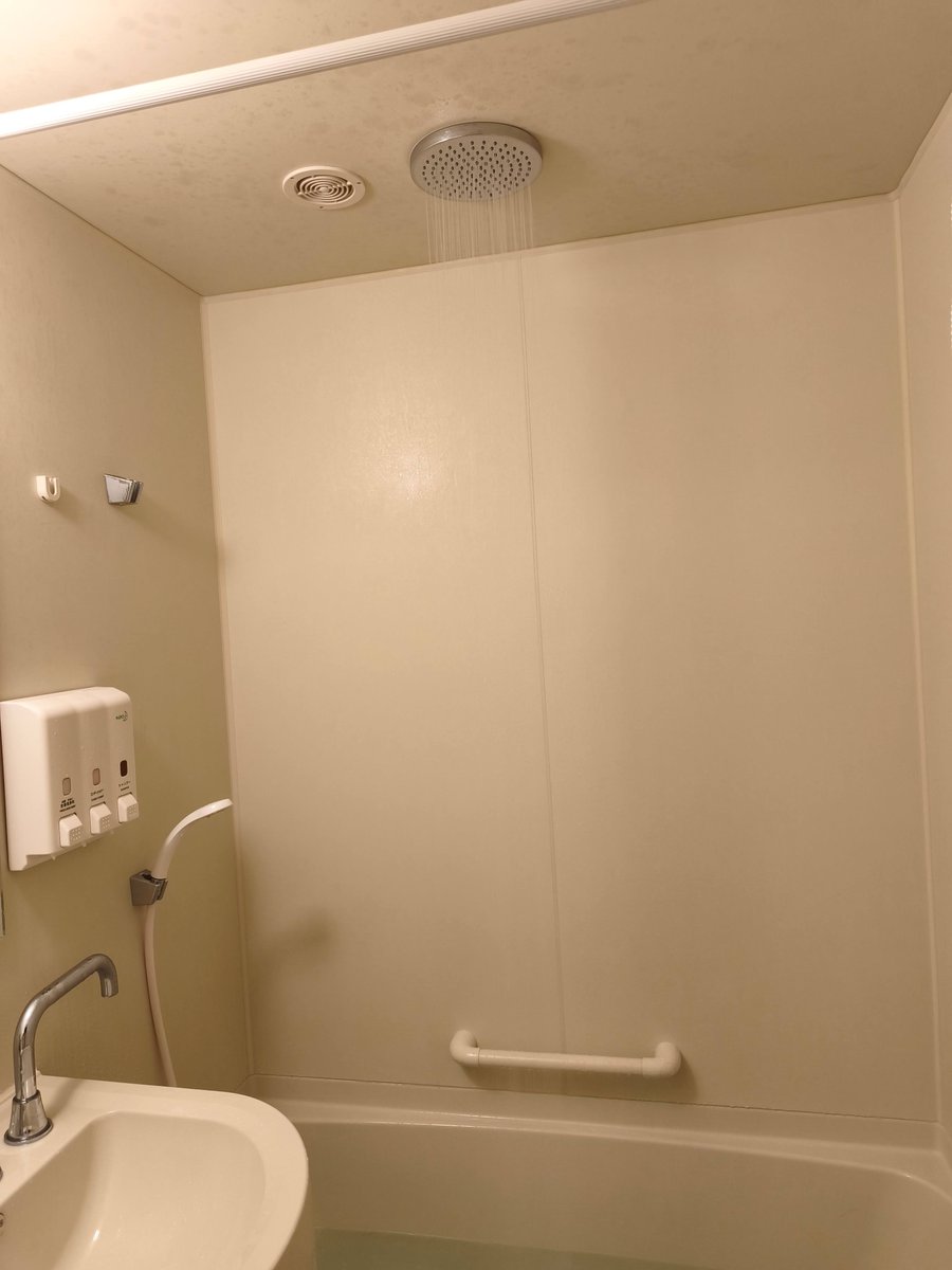 安いショボい東横インの記憶しかなく10年以上泊まったことなかったから天井シャワーにビックリ

シャワー🚿の栓を回し過ぎたら上から冷水。心臓に悪いけど慣れると湯船につかりながら上からシャワーは凄く快適

AIさんに聞くと2015年からで俺が使わなくなった当たりからで知らんはずだな