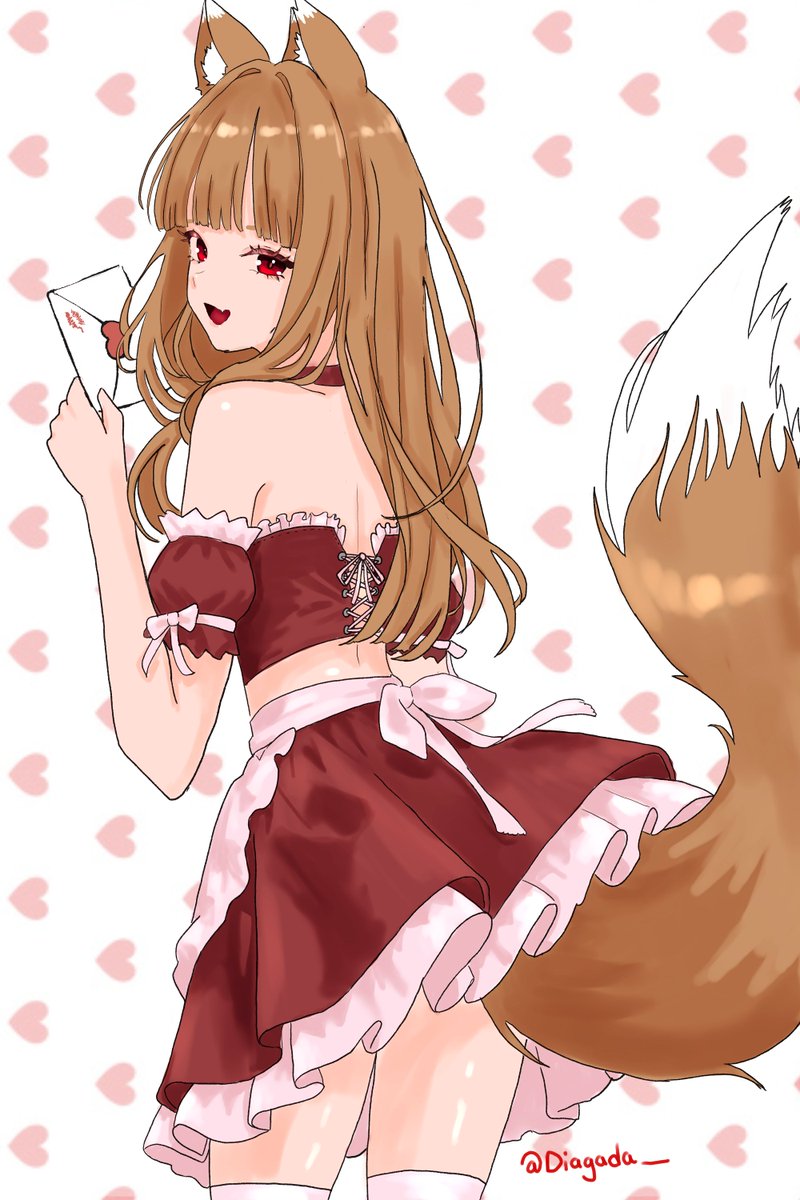 Diagada_'s tweet image. Holo's Love letter♥🐺
Happy Valentines Day!
#spiceandwolf