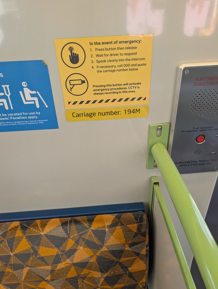 Hey <a href="/metrotrains/">Metro Trains</a>, big spew in car 194M on the Belgrave/Lilydale line heading to Flinders Street. Whole cars empty due to the smell