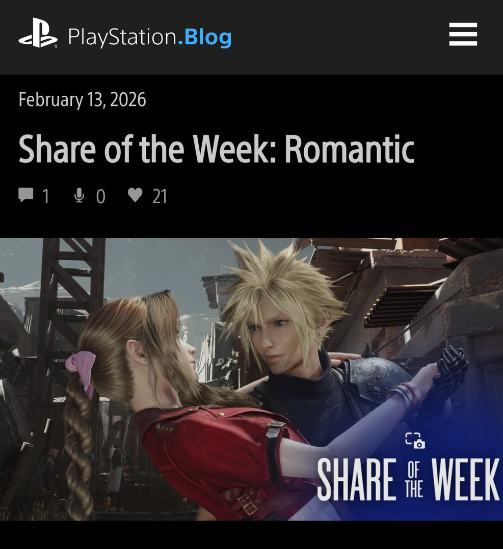 happy Clerith Friday and valentines ❤️ #FF7 #cloudstrife #AerithWeek #Aerith ❤️